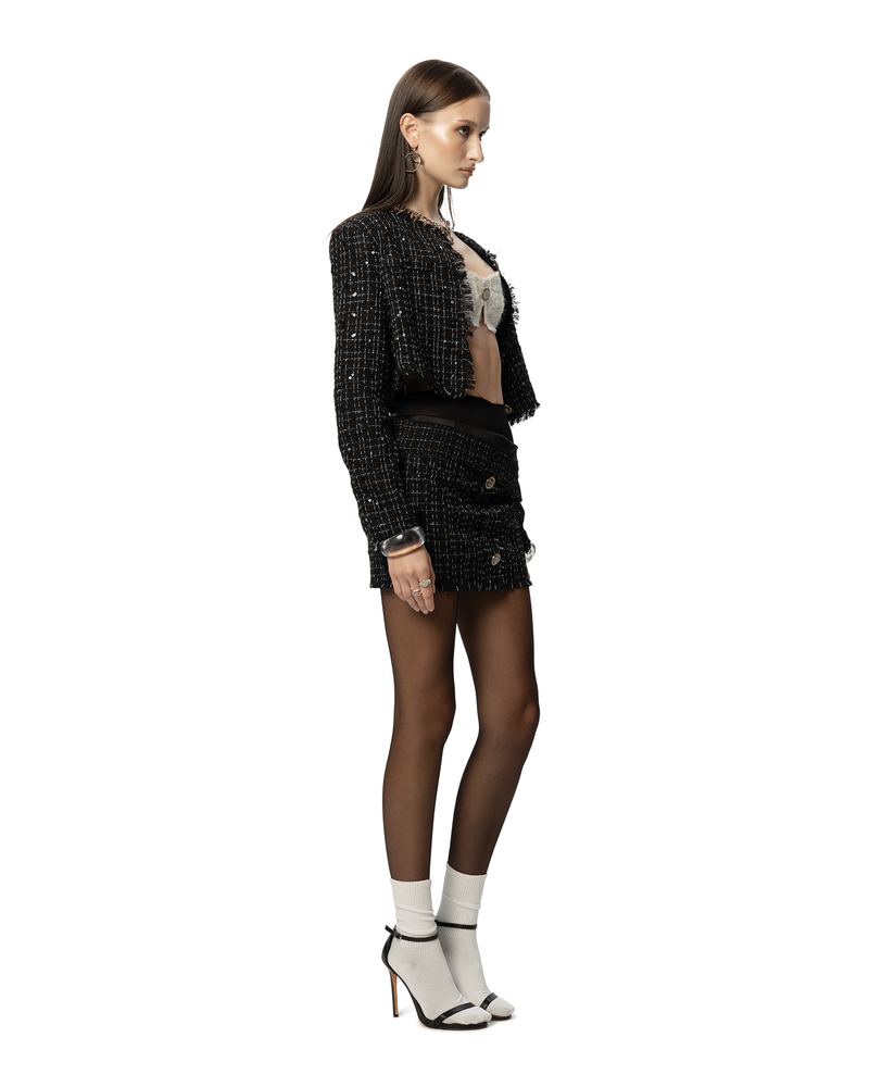 ASAP Tweed Jacket Black
