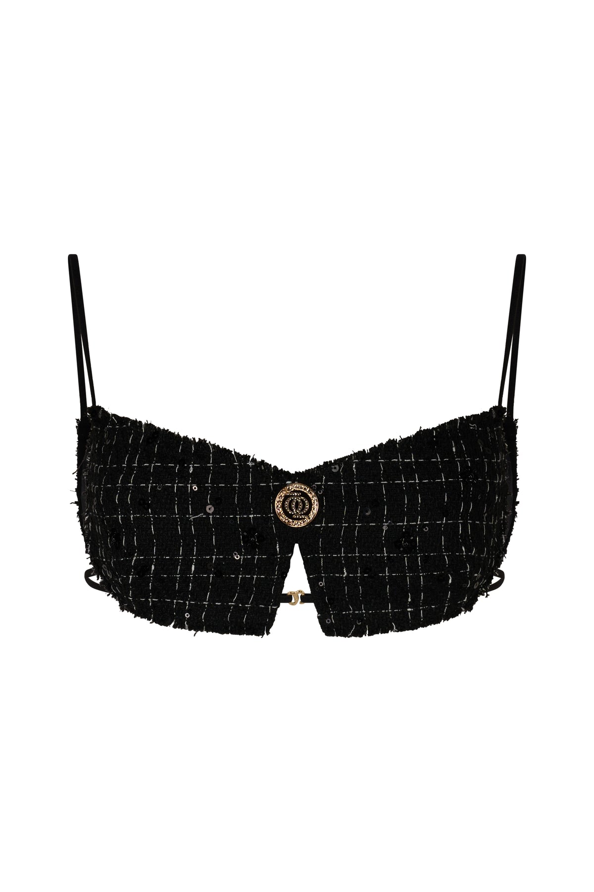 ASAP Tweed Top Black