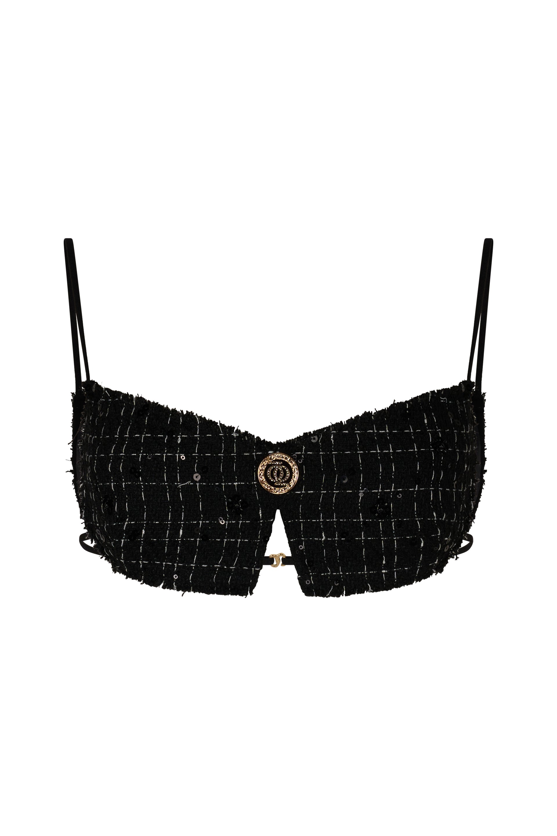 ASAP Tweed Top Black