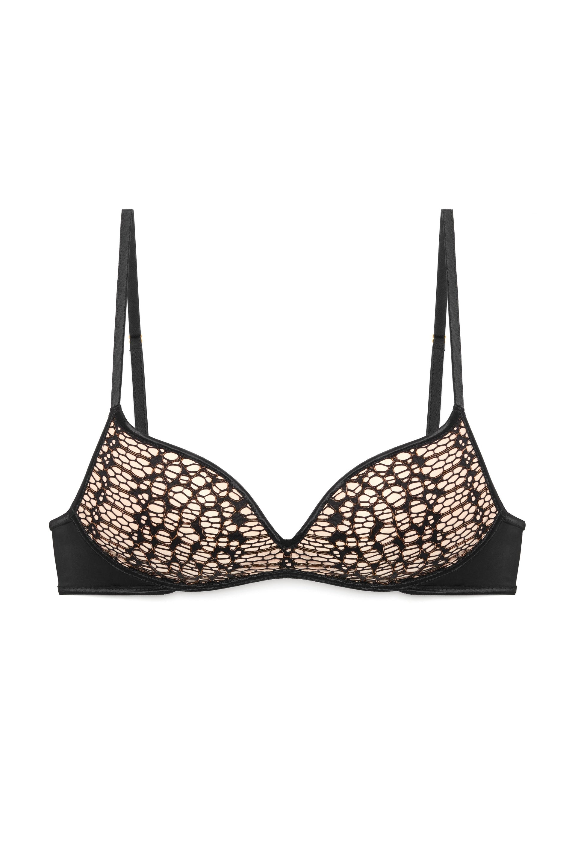 Miranda Pretty Wild Push Up Bra Black