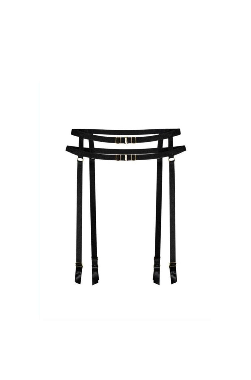 Forget Me Not Suspender Black
