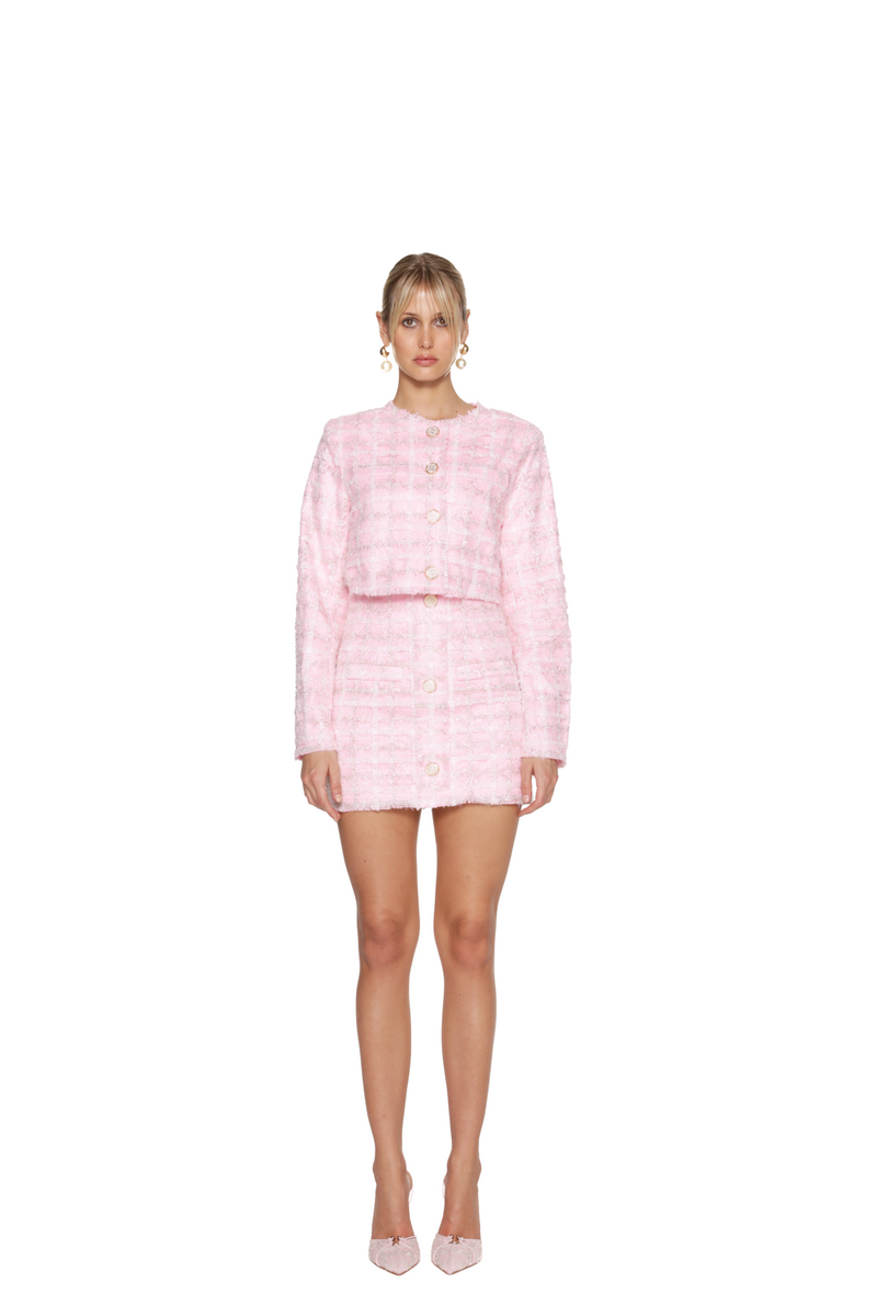 High Priority Tweed Skirt