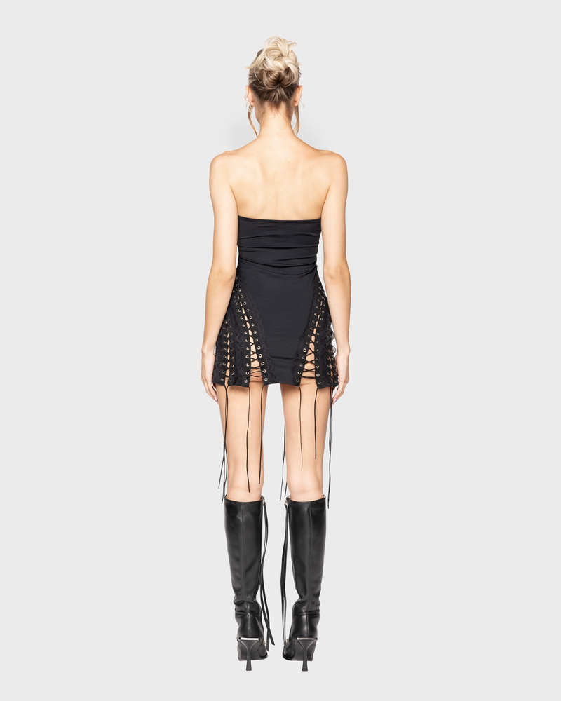 Sorry I'm Late Dress Black