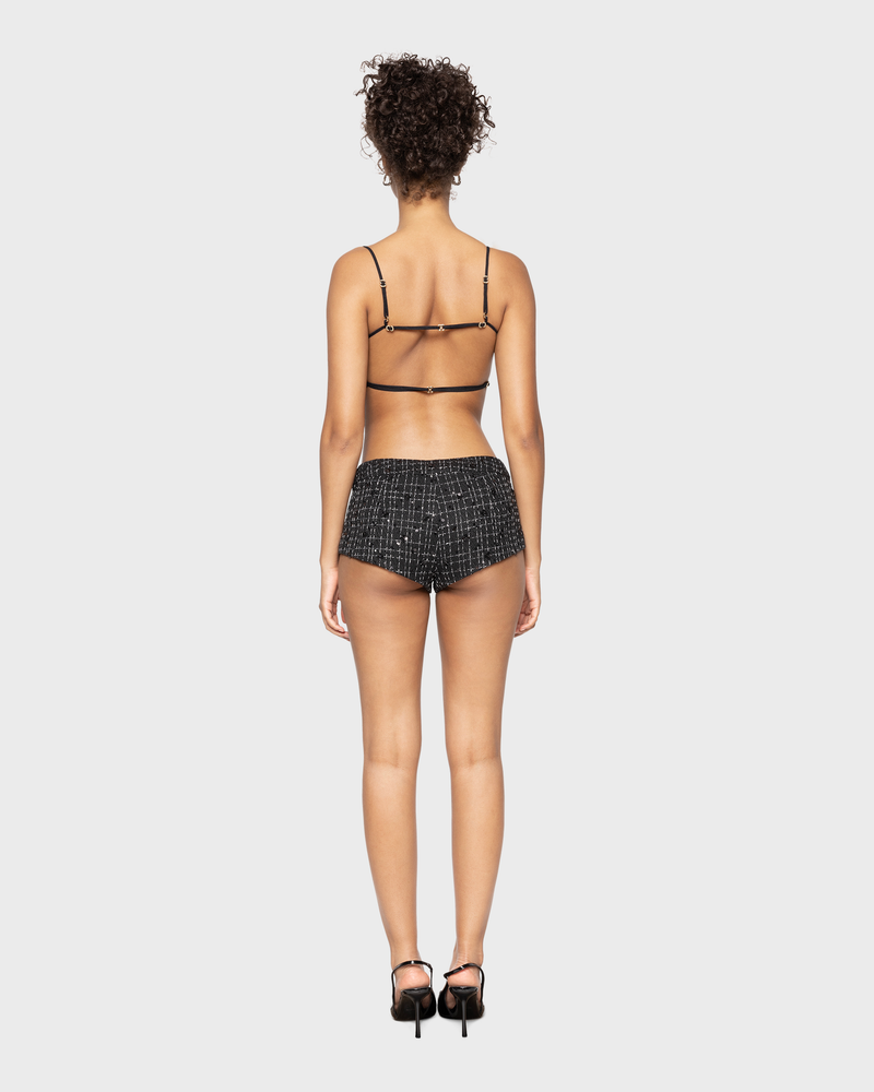 ASAP Tweed Top Black