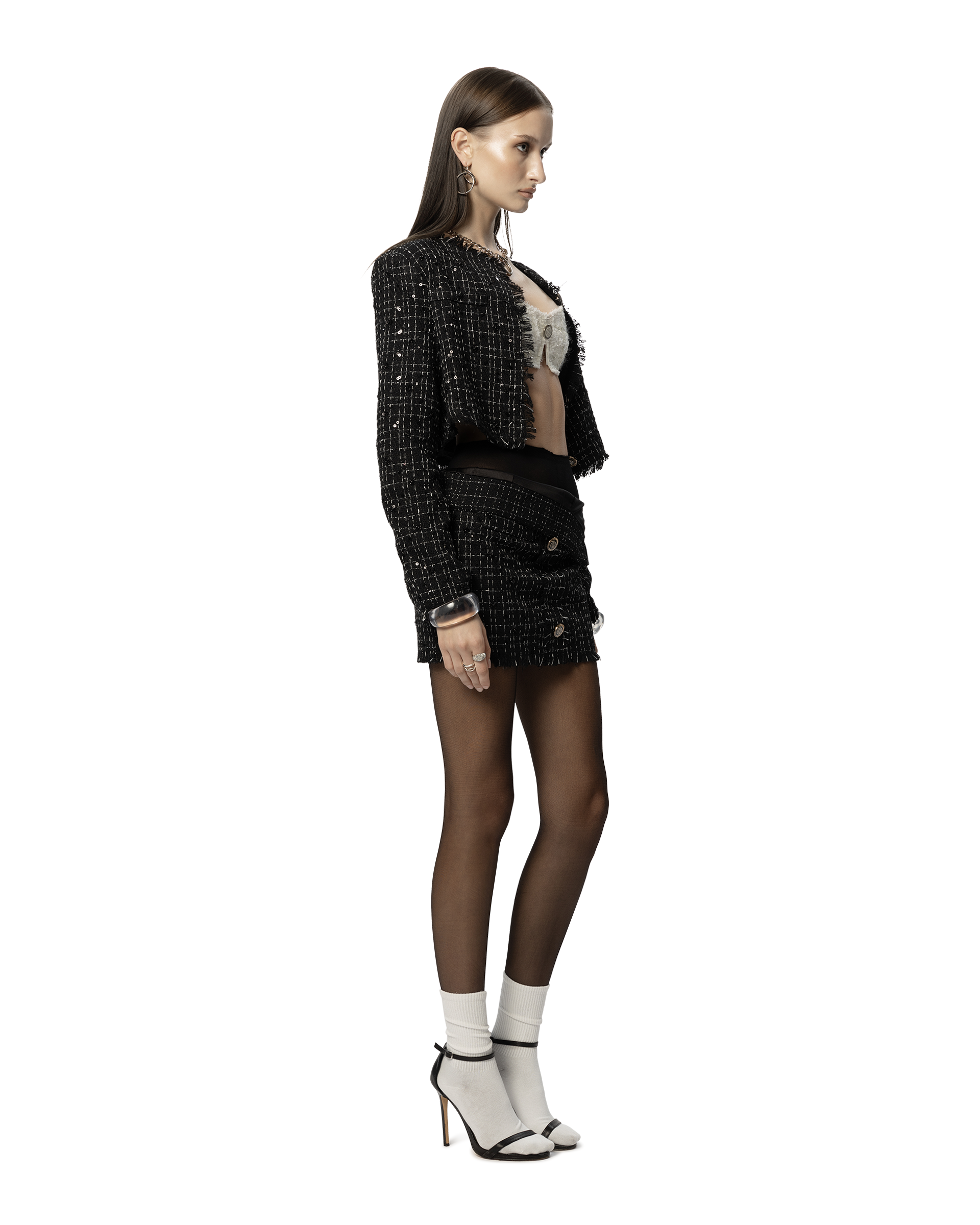 ASAP Tweed Jacket Black