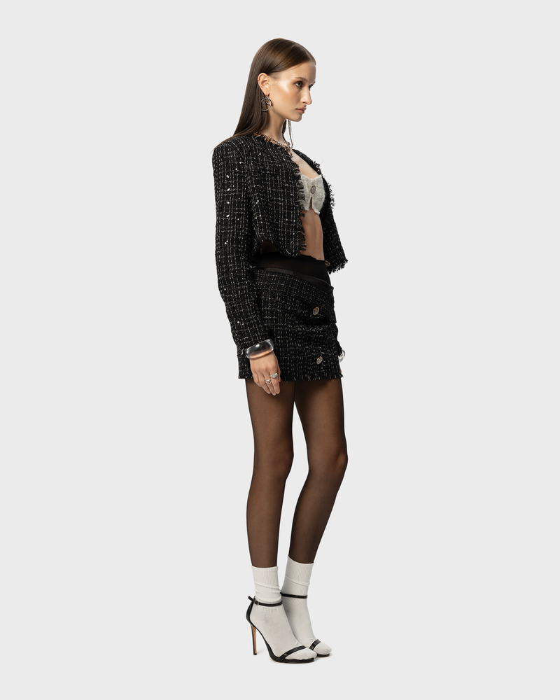ASAP Tweed Jacket Black