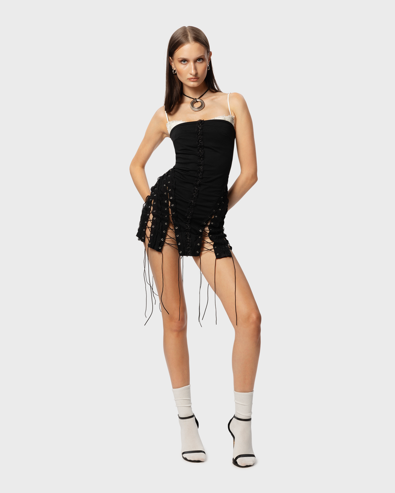 Sorry I'm Late Dress Black