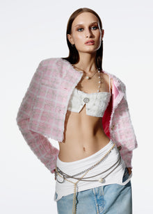 High Priority Tweed Jacket Pink