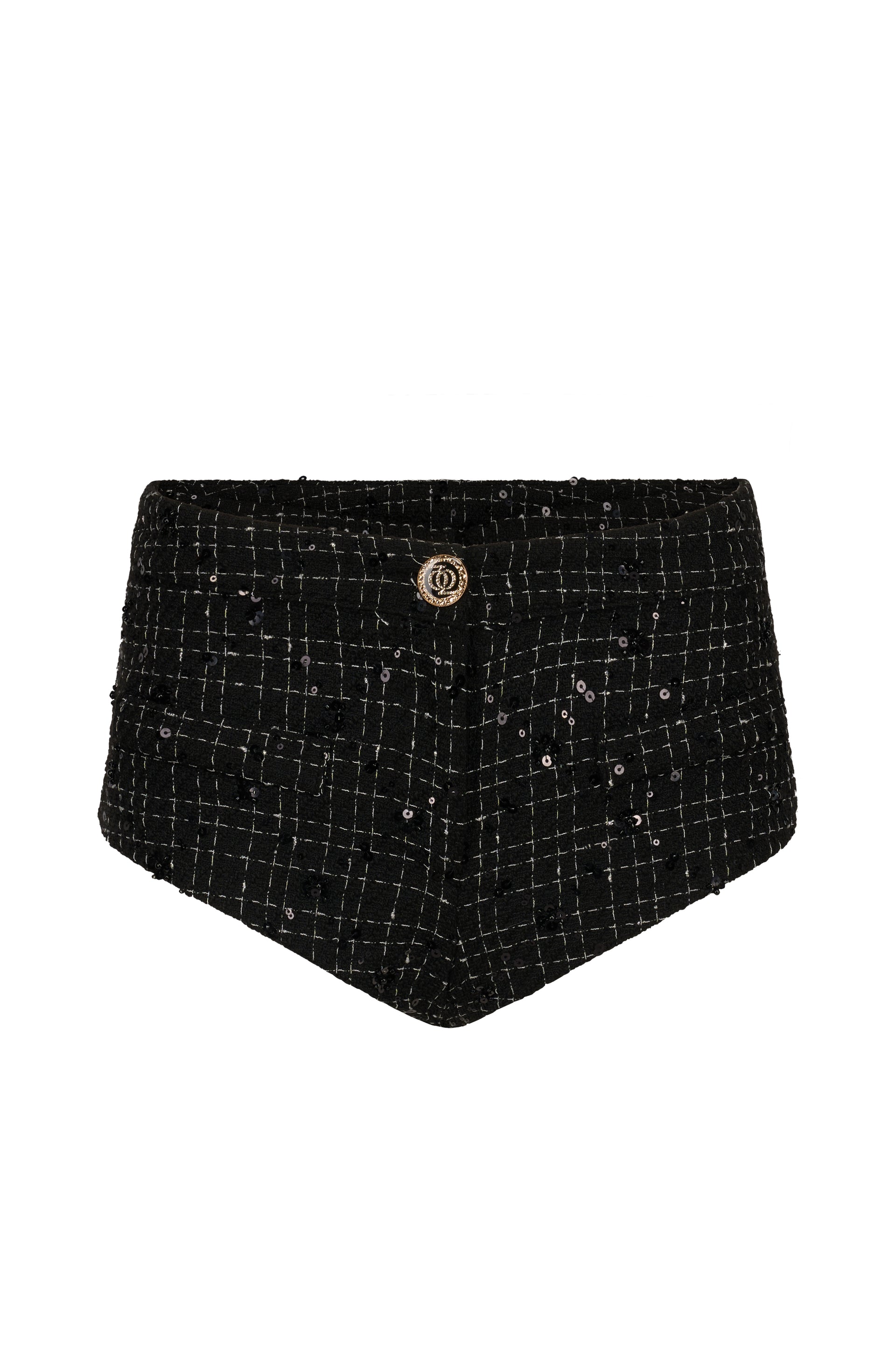 ASAP Tweed Shorts Black