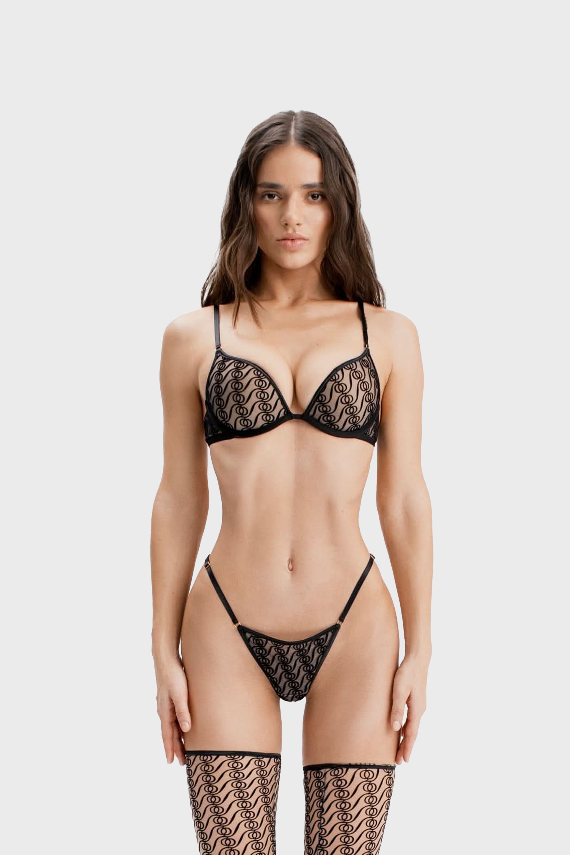Alizee Thong Black