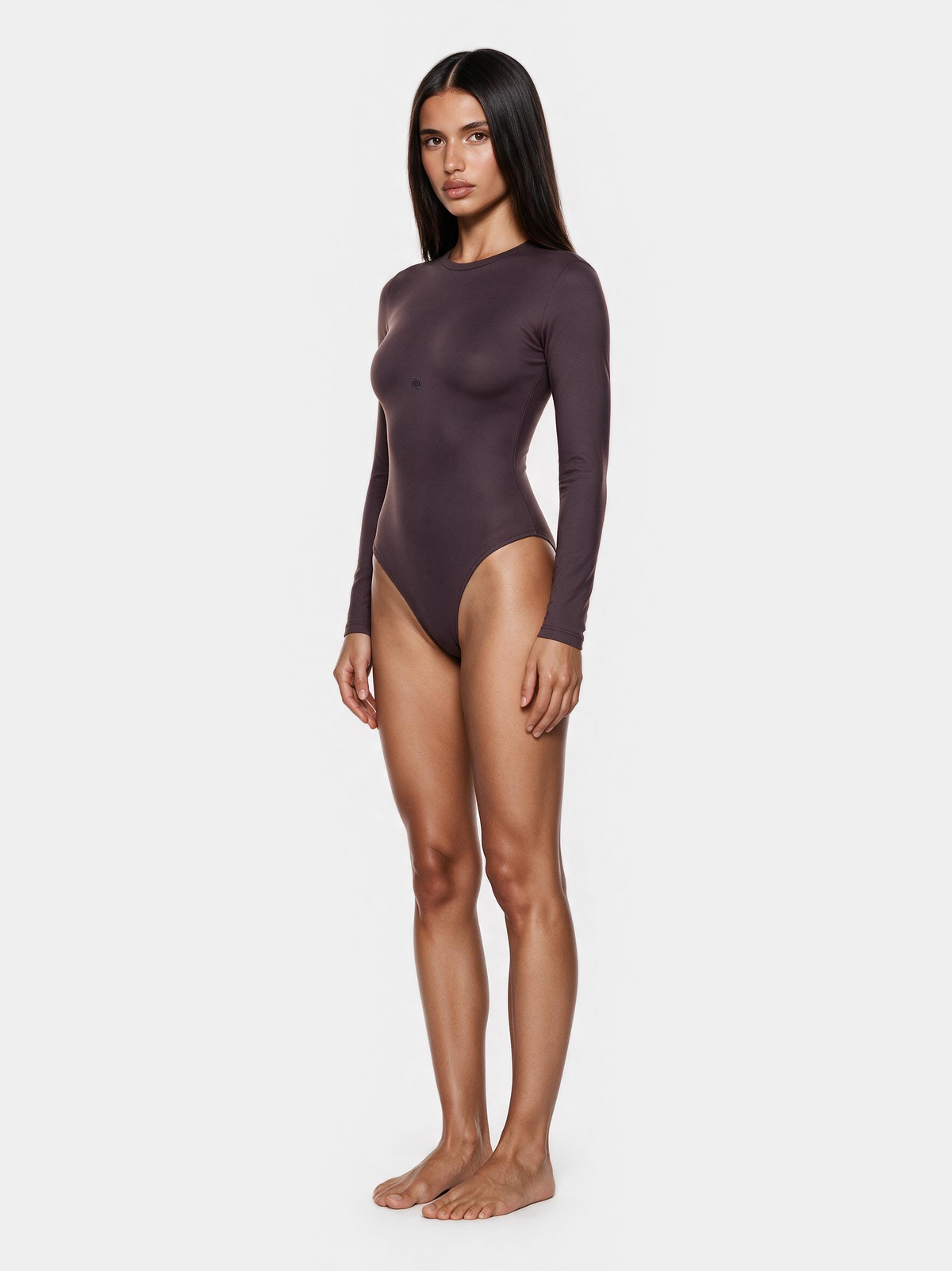 Second Skin Long Sleeve Crew-Neck Bodysuit Doppio