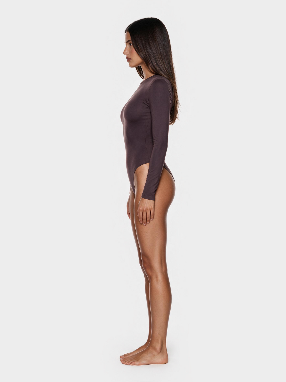 Second Skin Long Sleeve Crew-Neck Bodysuit Doppio