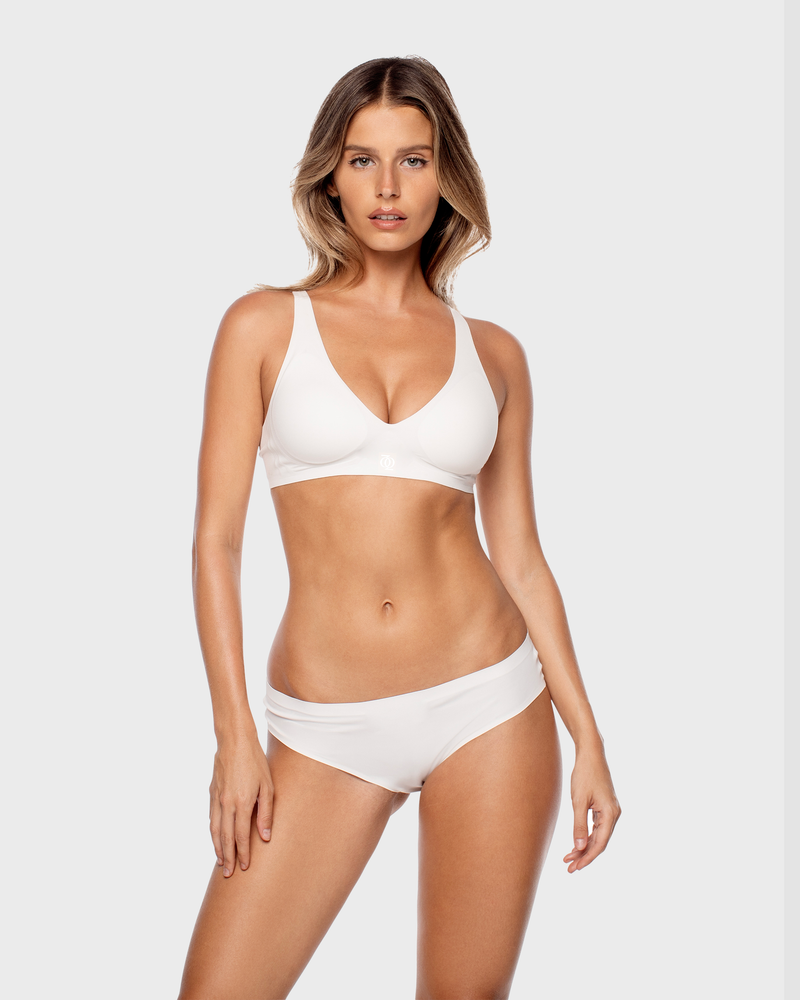 Second Skin Push Up Bralette Off White QQ