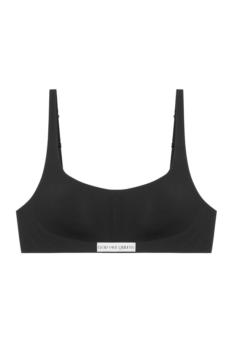 Second Skin Bralette Scoop-Neck Black