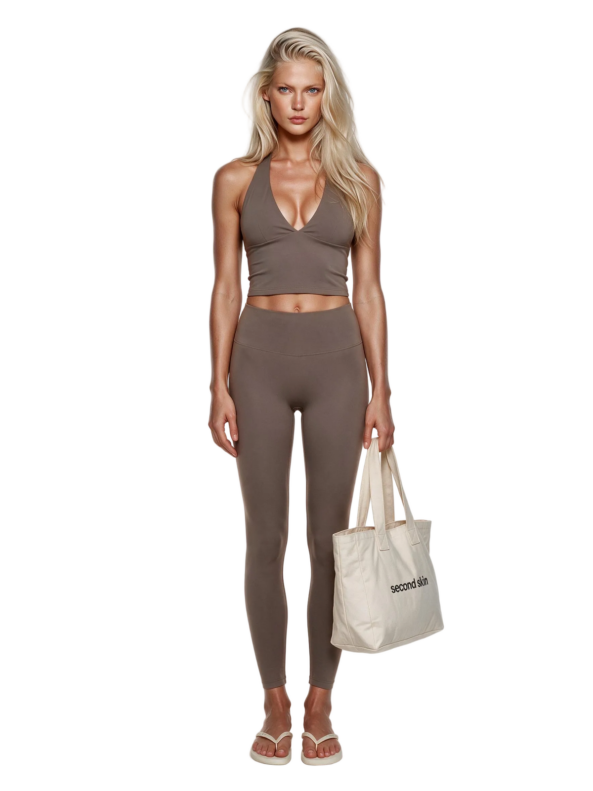 Second Skin Studio High-Waisted Legging Mushroom