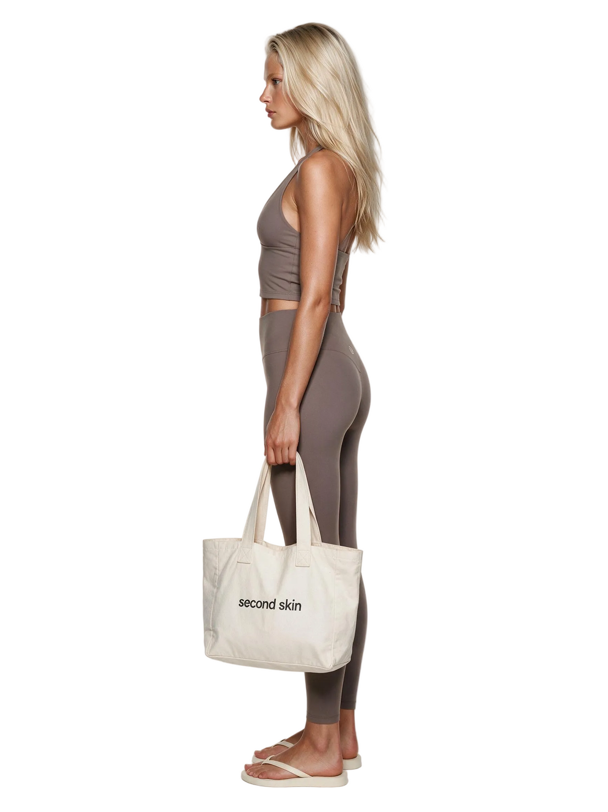 Second Skin Studio Halterneck Top Mushroom