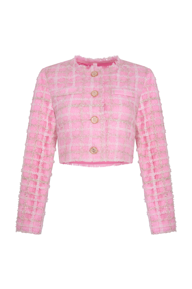 High Priority Tweed Jacket Pink