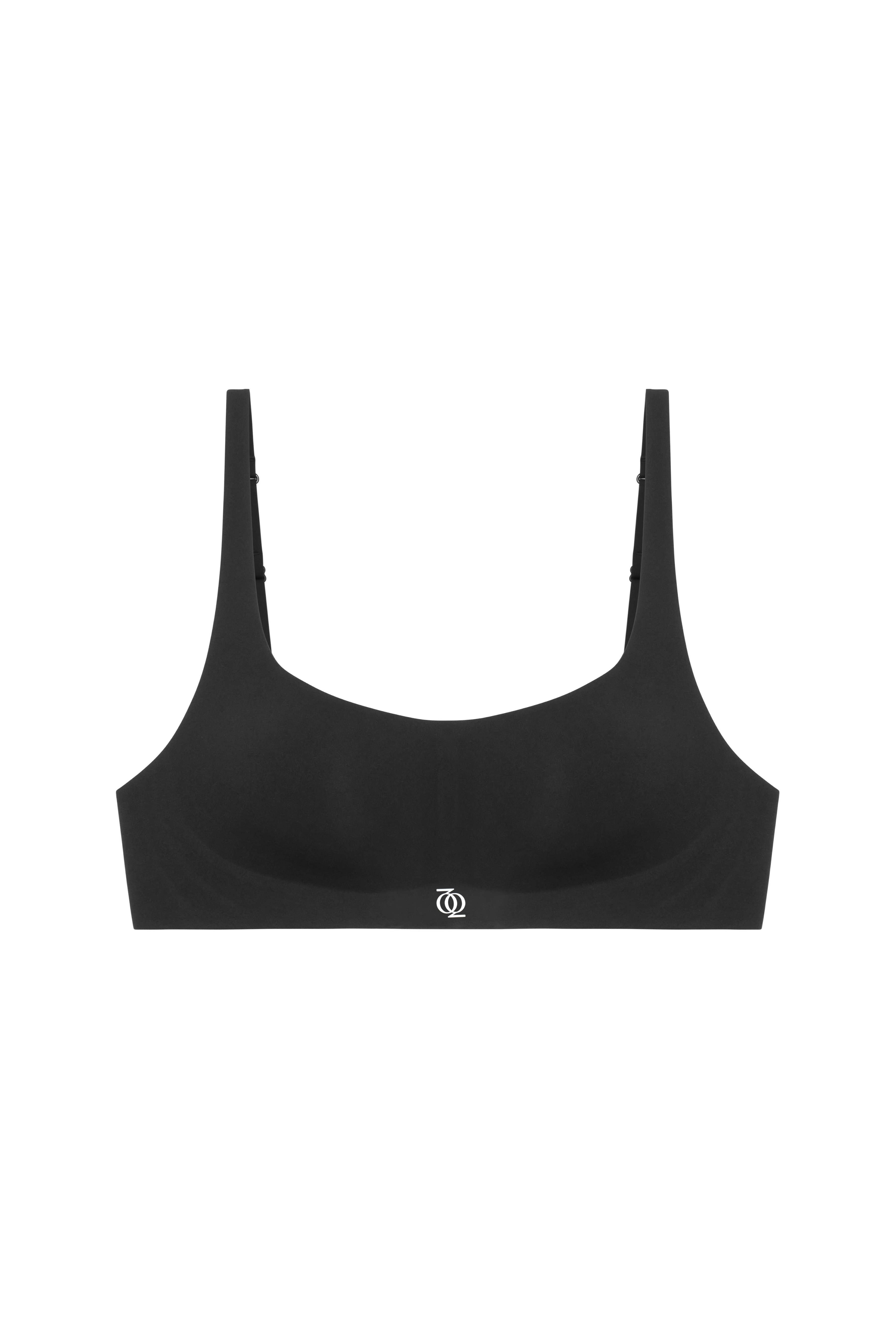 Second Skin Bralette Scoop-Neck Black