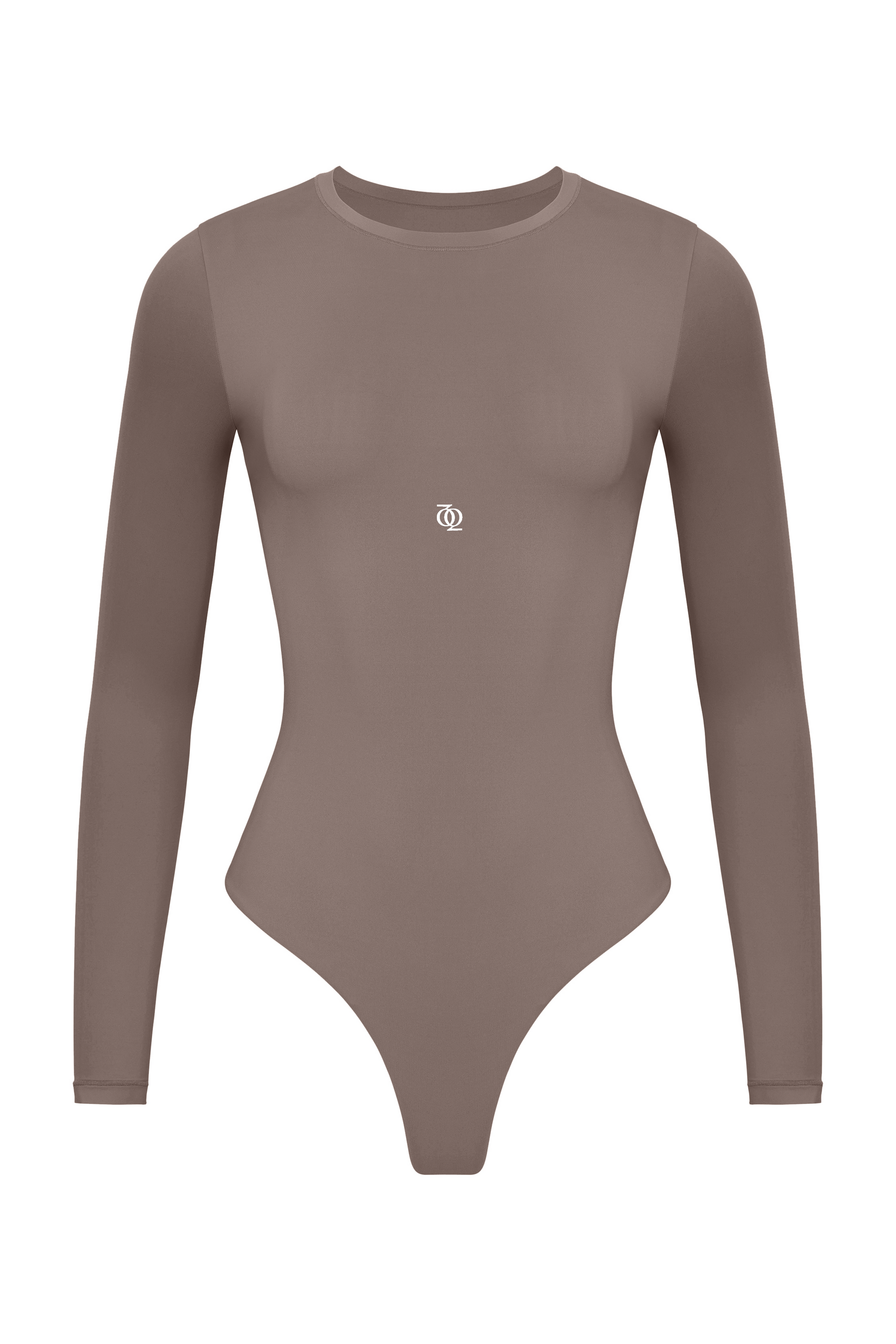 Second Skin Long Sleeve Crew-Neck Bodysuit Mushroom