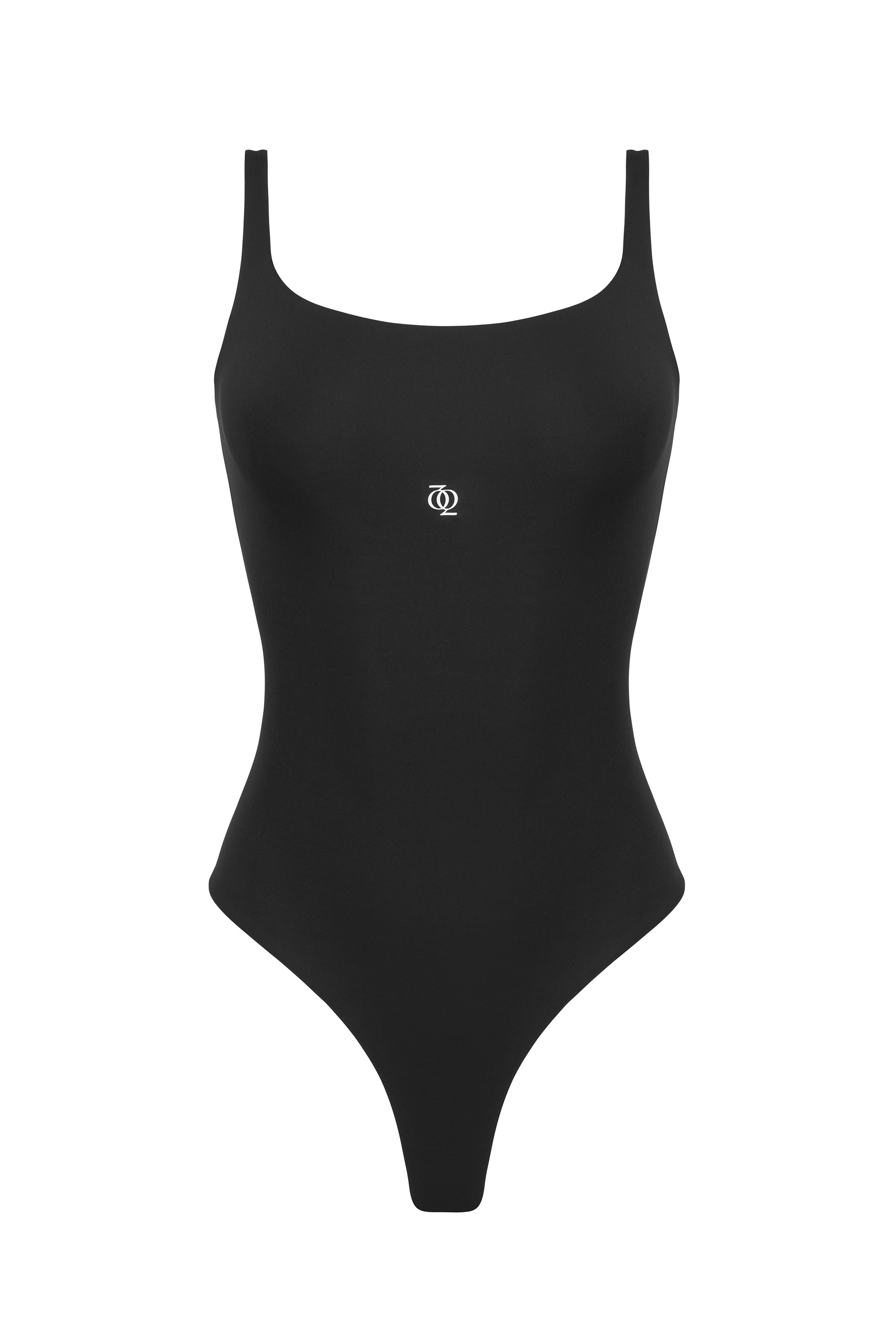 Second Skin Square-Neck Bodysuit Black
