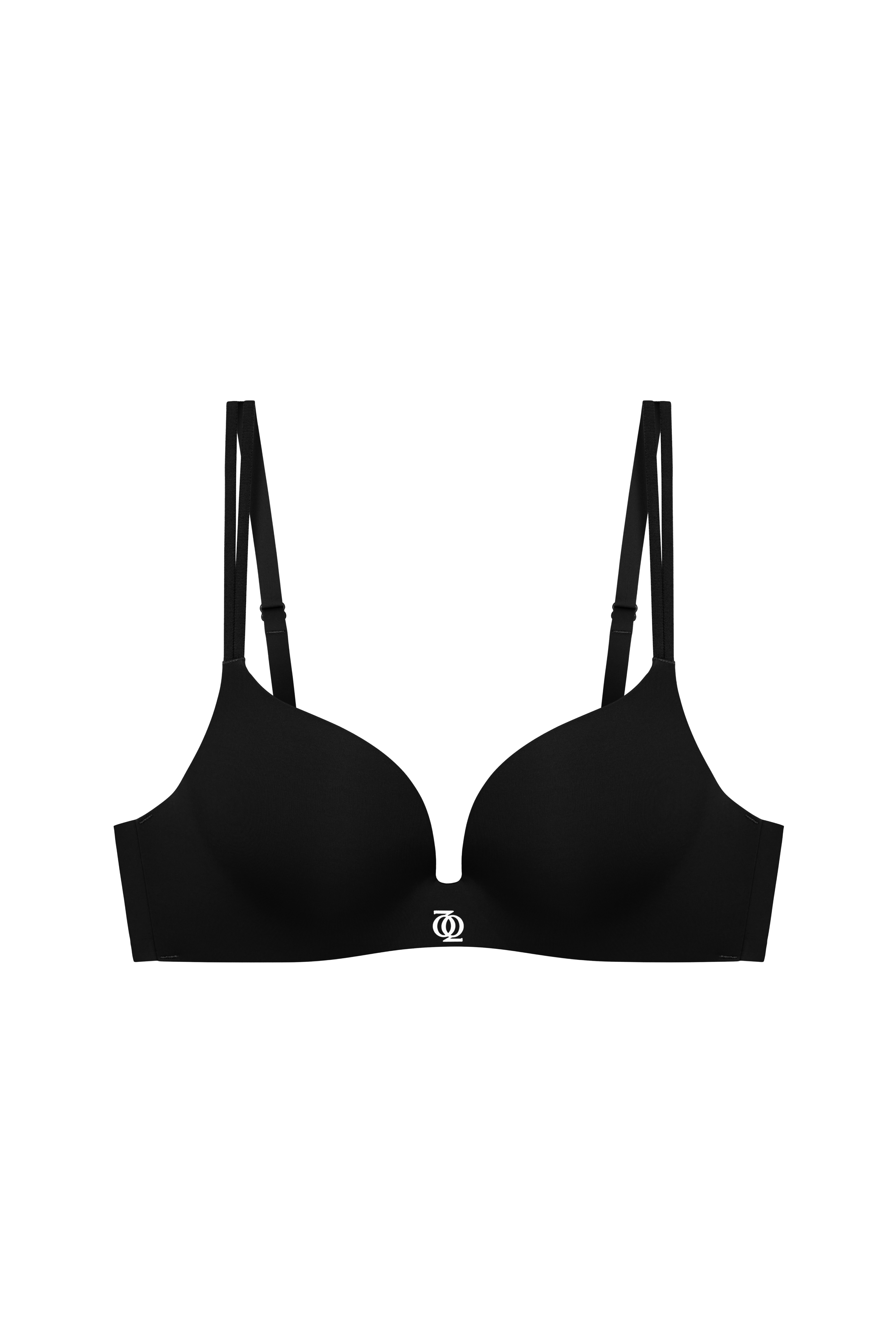 Second Skin Teardrop Push Up Bra Black