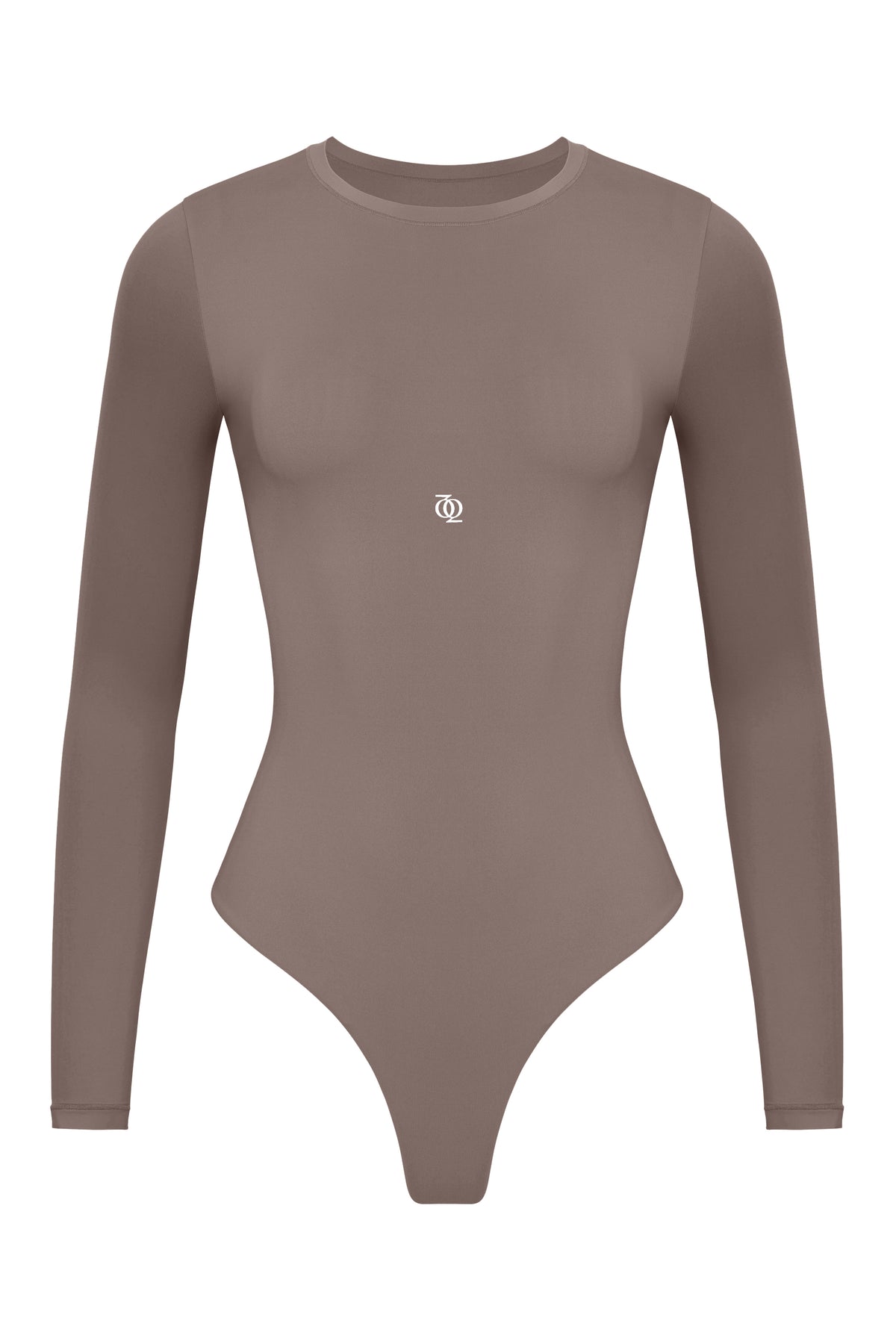 Second Skin Long Sleeve Crew-Neck Bodysuit Mushroom