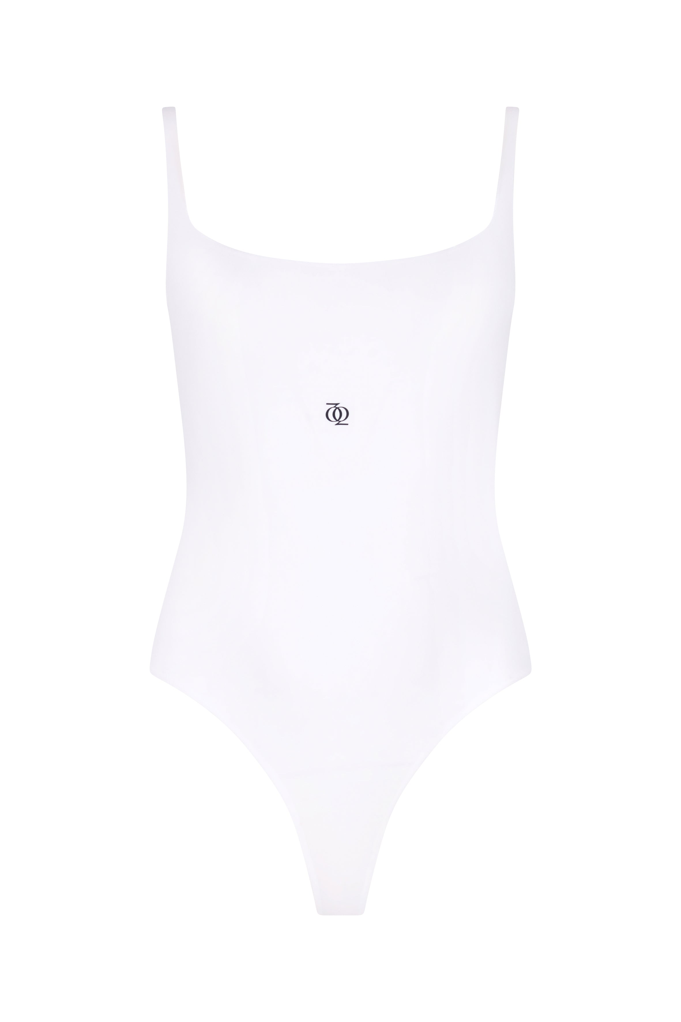 Second Skin Square-Neck Bodysuit White