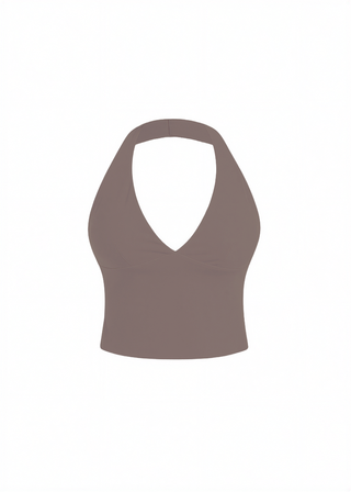Second Skin Studio Halter Top Mushroom
