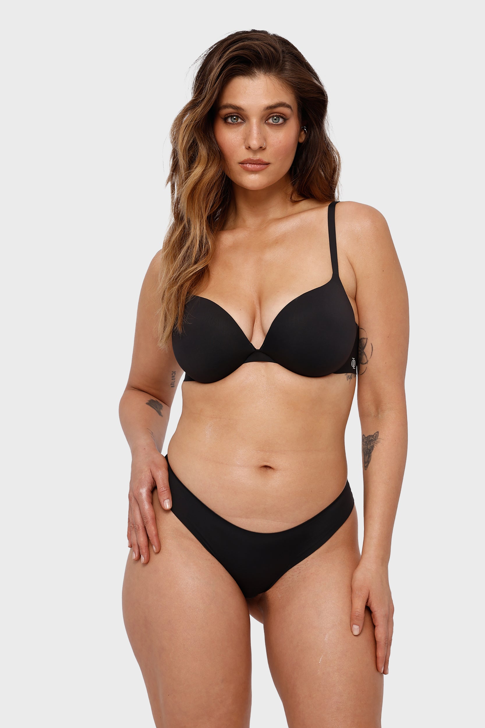 Second Skin Ultimate Push-Up Bra Graphite