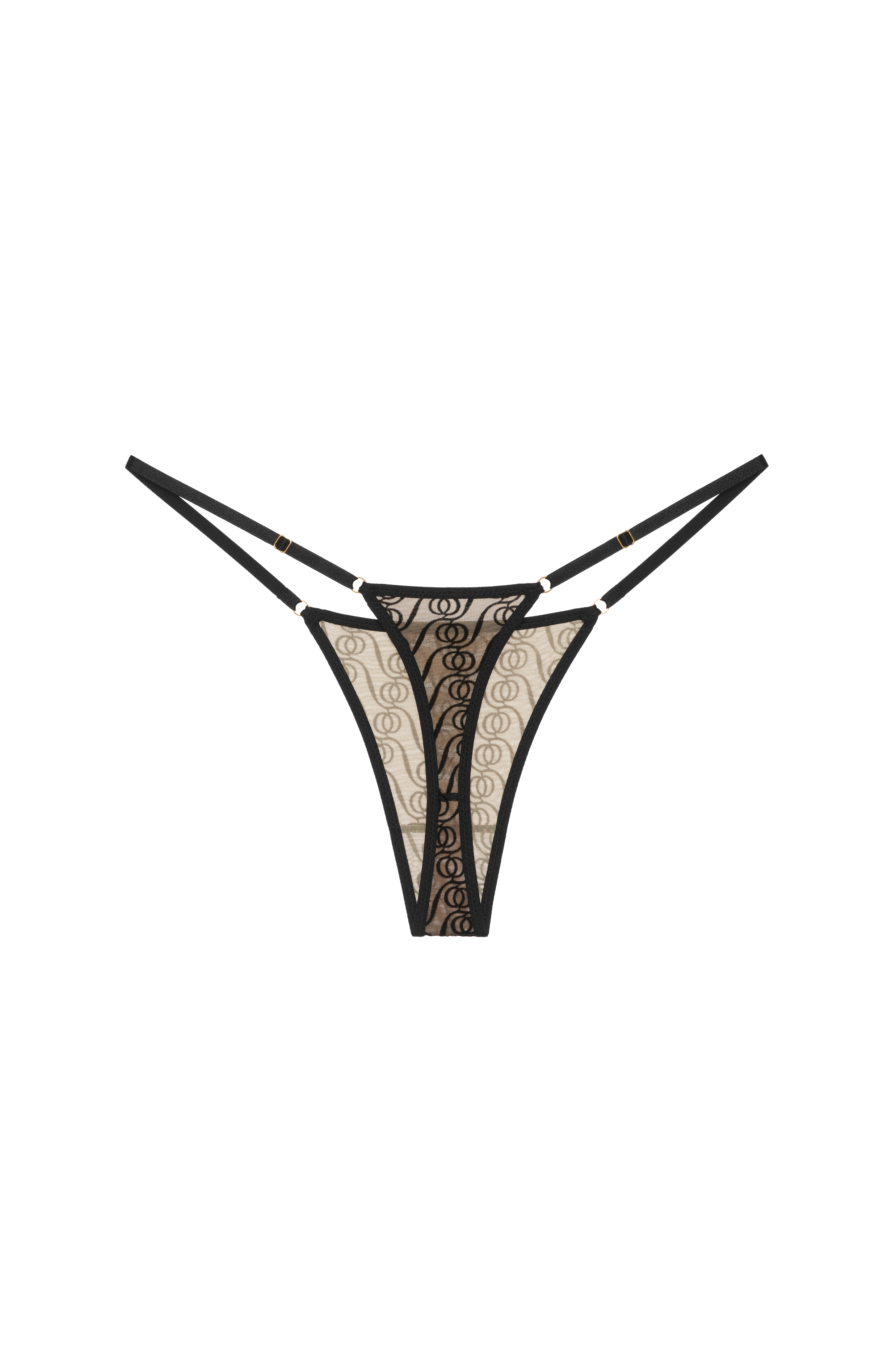 Alizee Thong Black God Save Queens 