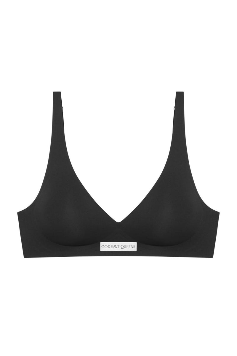 Second Skin Push Up Bralette Black – GOD SAVE QUEENS
