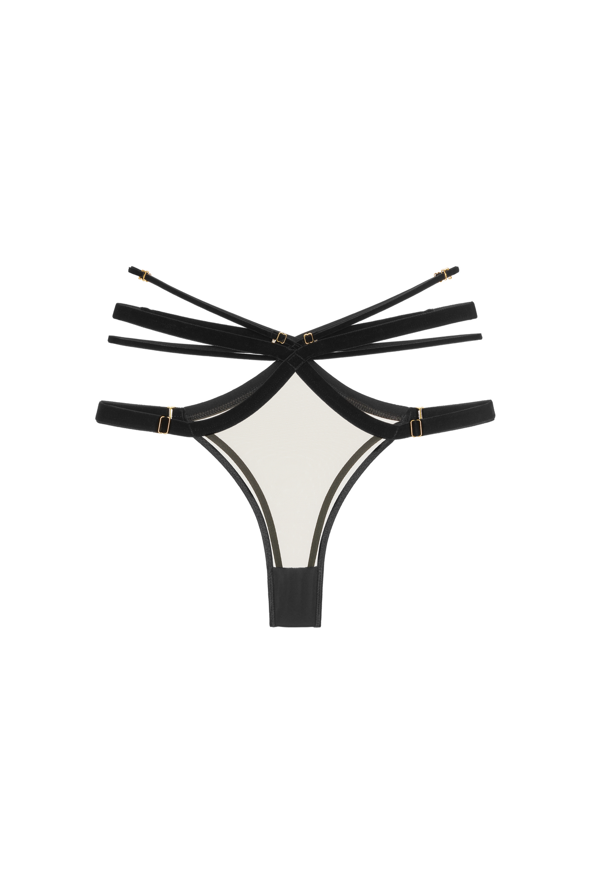 Forget Me Not Knicker Black