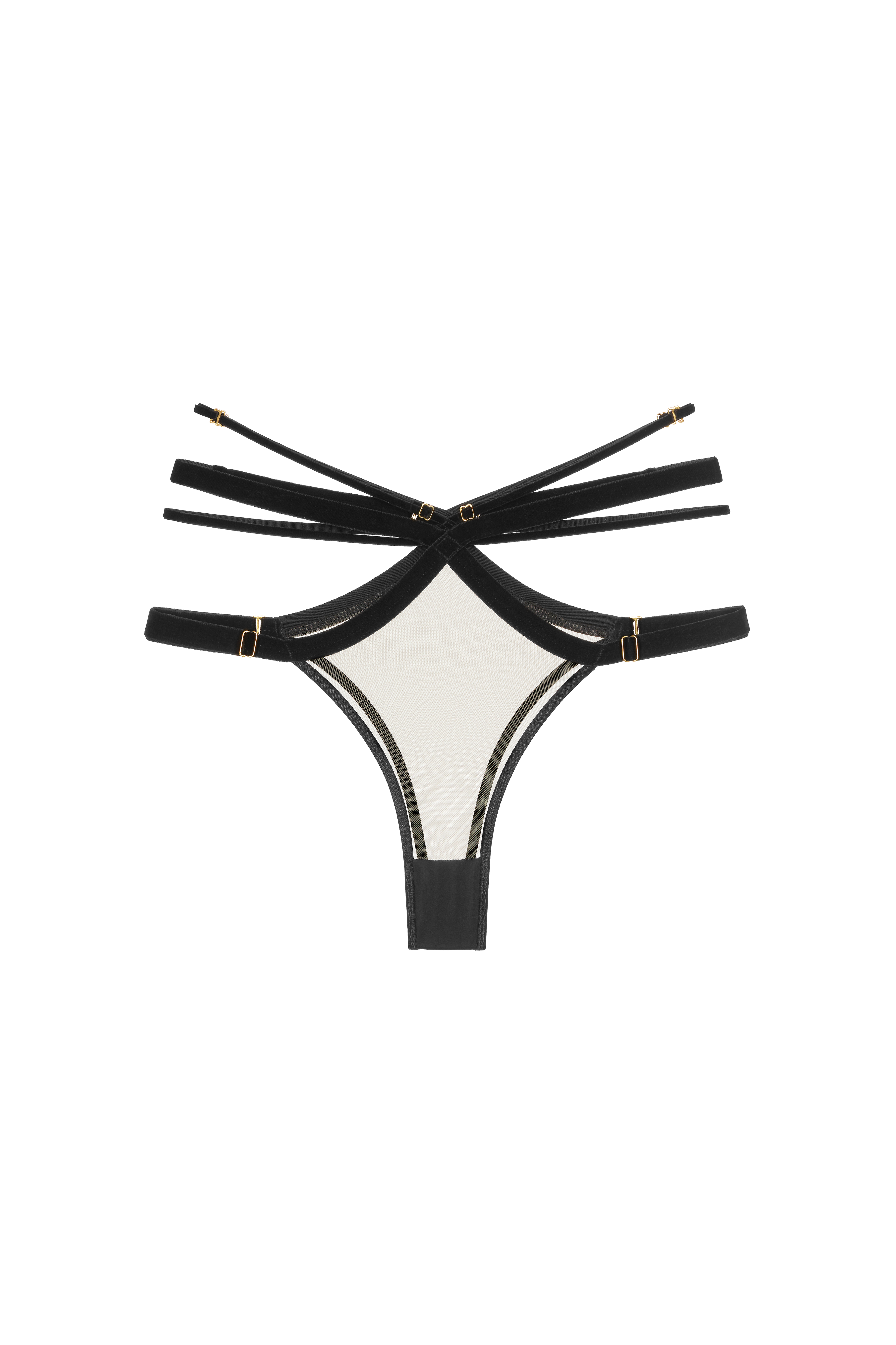 Forget Me Not Knicker Black