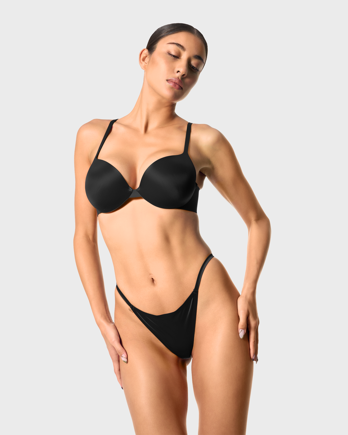 Second Skin Ultimate Push-Up Bra Graphite