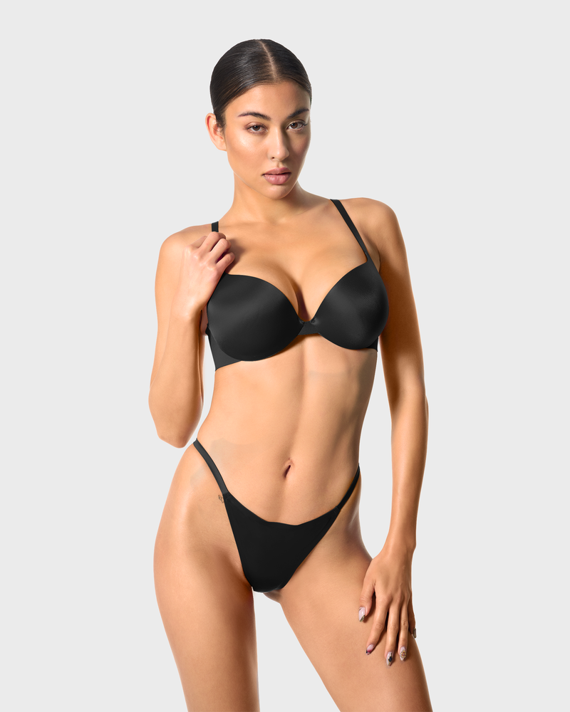Second Skin Ultimate Push-Up Bra Graphite