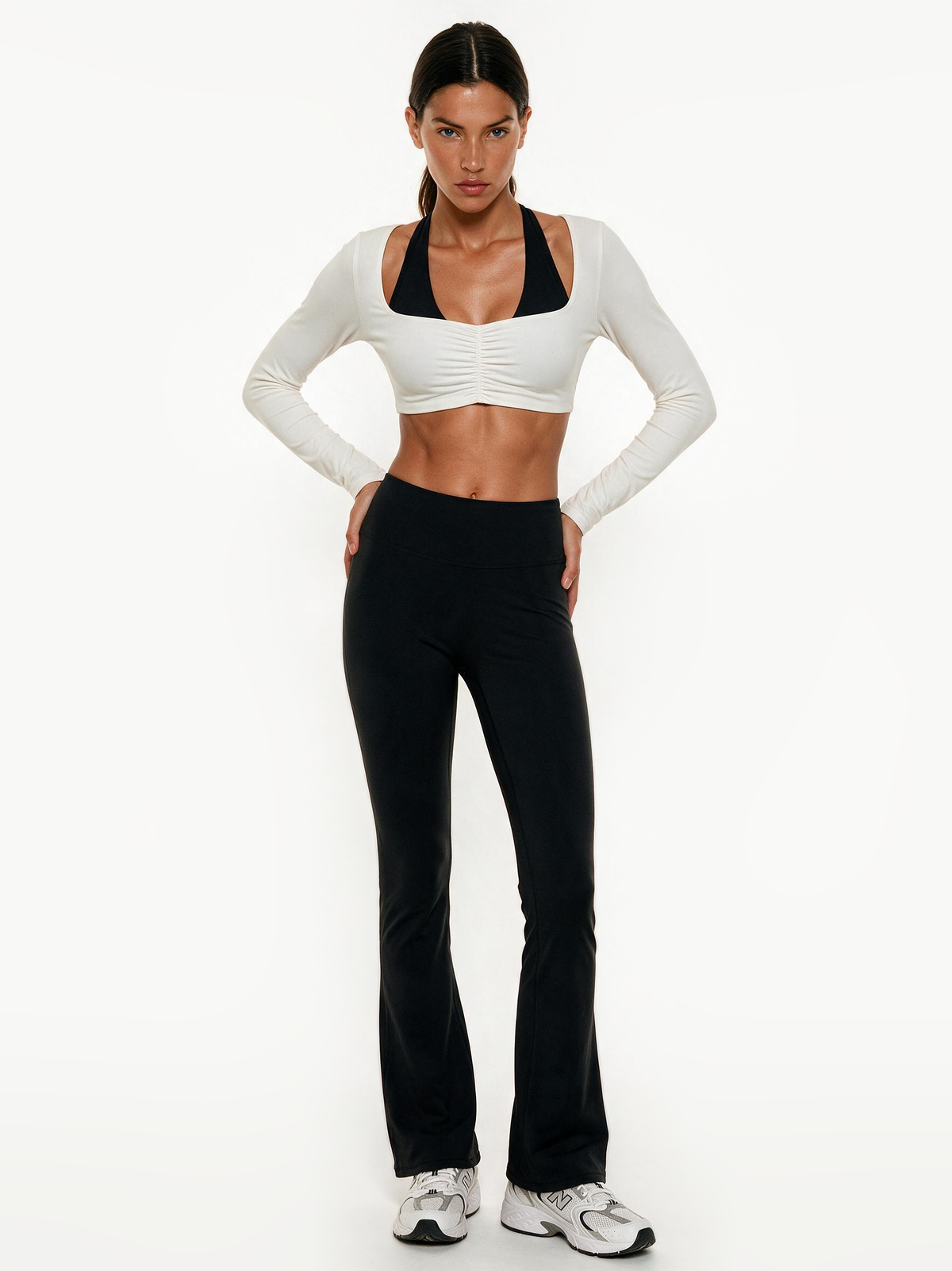 Second Skin Studio Long Sleeve Top Ivory