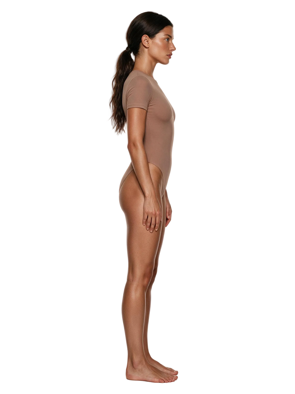Second Skin T-Shirt Bodysuit Nude