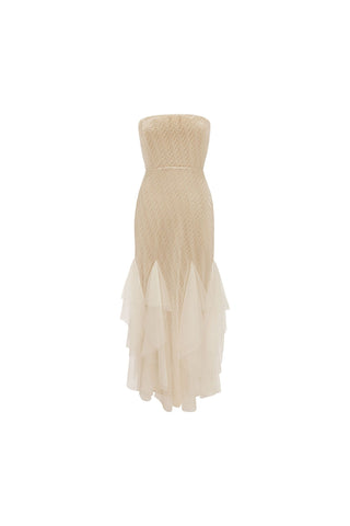 Alizee Strapless Dress White