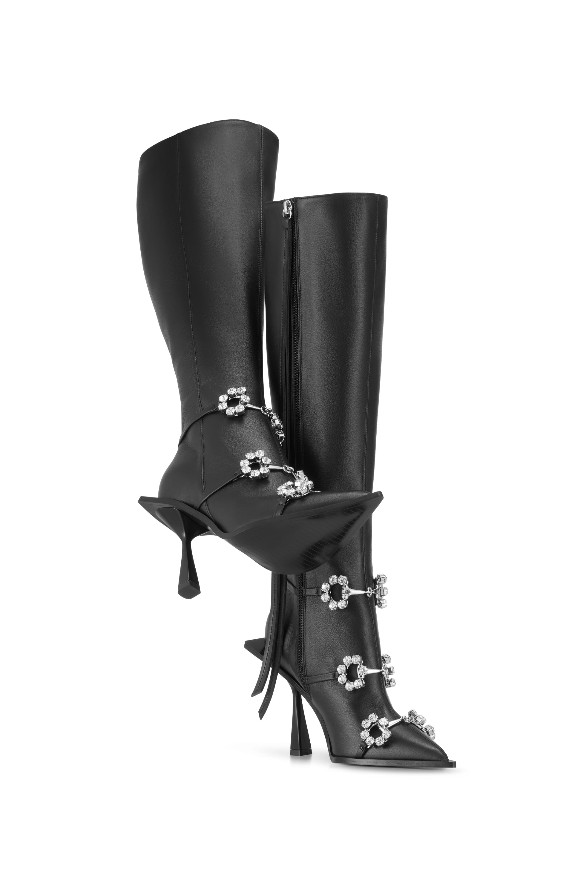 Versace crystal best sale noir boots